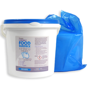 2000 Sheet Food Surface Wipes Buckets & Refills