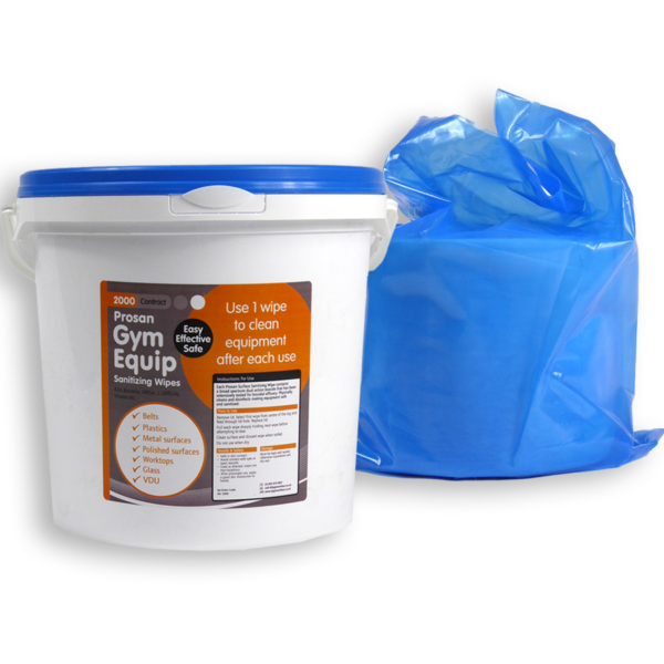 PN1000 2000 sheet Gym Wipes Bucket Refills