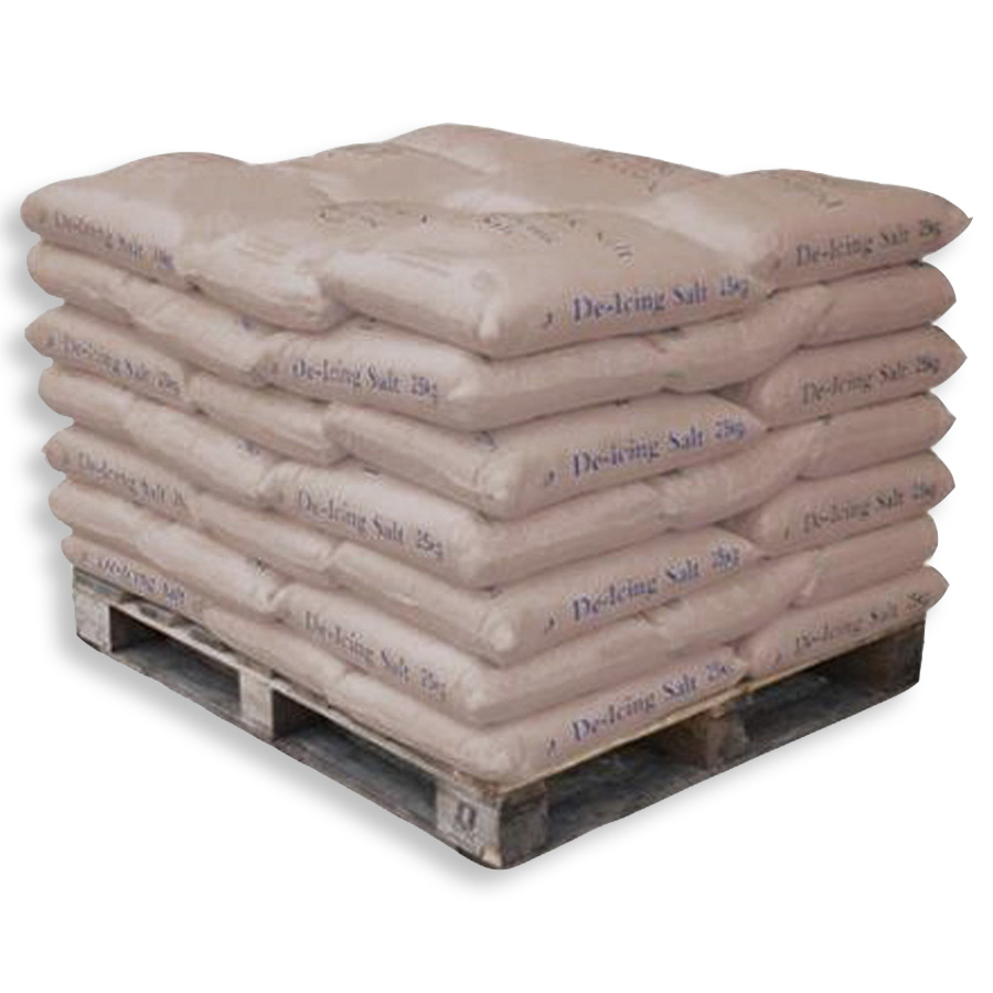 1000Kg Brown Rock Salt packed 40 x 25Kg Sacks TAIL LIFT delivery PN1108 ...
