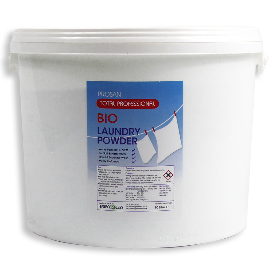 10Kg Bio Laundry Powder - hygiene4less