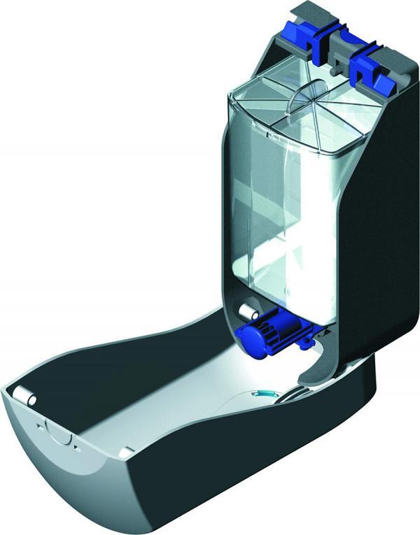 The Reservoir in a Brightwell Modular Dispenser can be filled with your own choice of soap/shampoo etc.