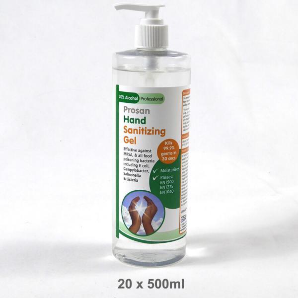 20 x 500ml 70% Alcohol Hand Sanitising Gel