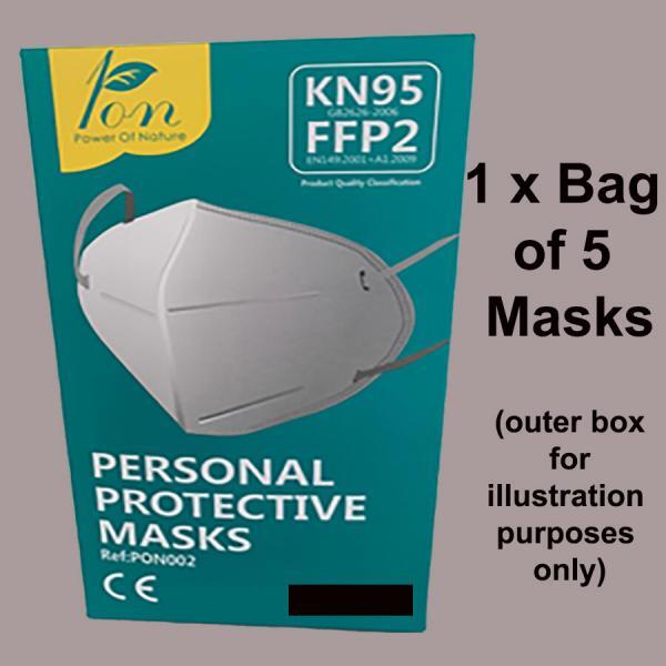 Pack of 5 x KN95 FFP2 Face Masks PN1572