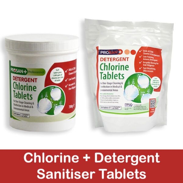 Detergent Chlorine Tablets Tubs & Pouches hygiene4less