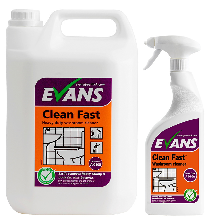 Clean Fast Evans Evans Clean Fast Heavy Duty Washroom Cleaner - hygiene4less