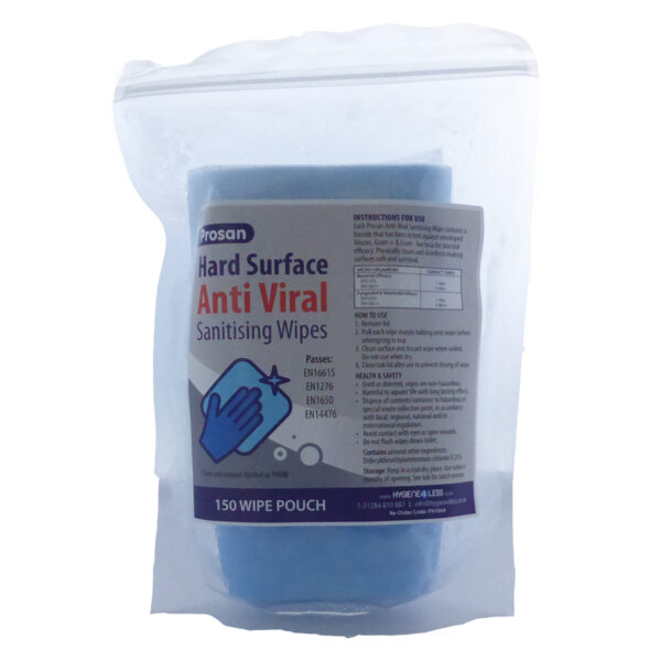 PN1064 150 Sheet Refill Hard Surface Anti Viral Sanitising Wipes