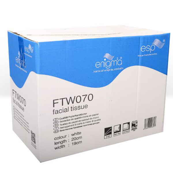 PN416 Cubed Facial Tissue - 70 sheet box 24 per case