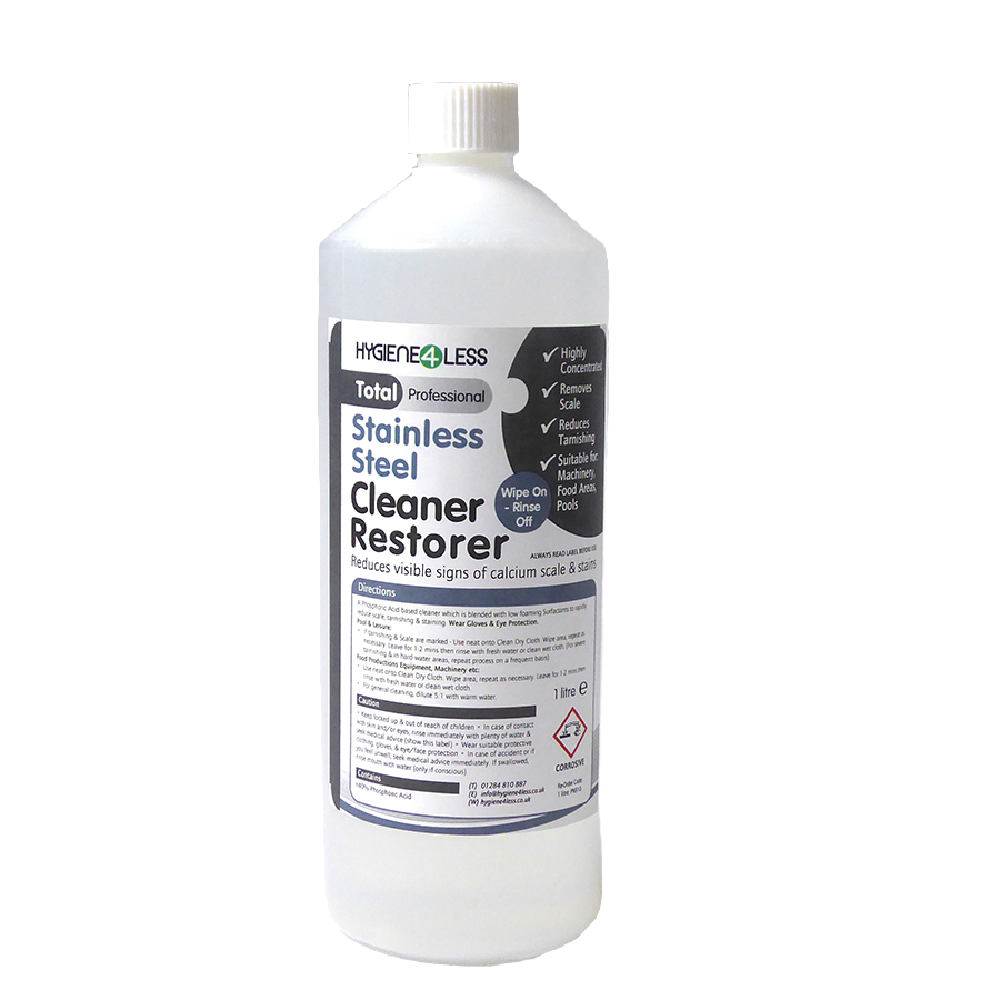 For Cleaning & Restoring Stainless Steel Surfaces hygiene4less