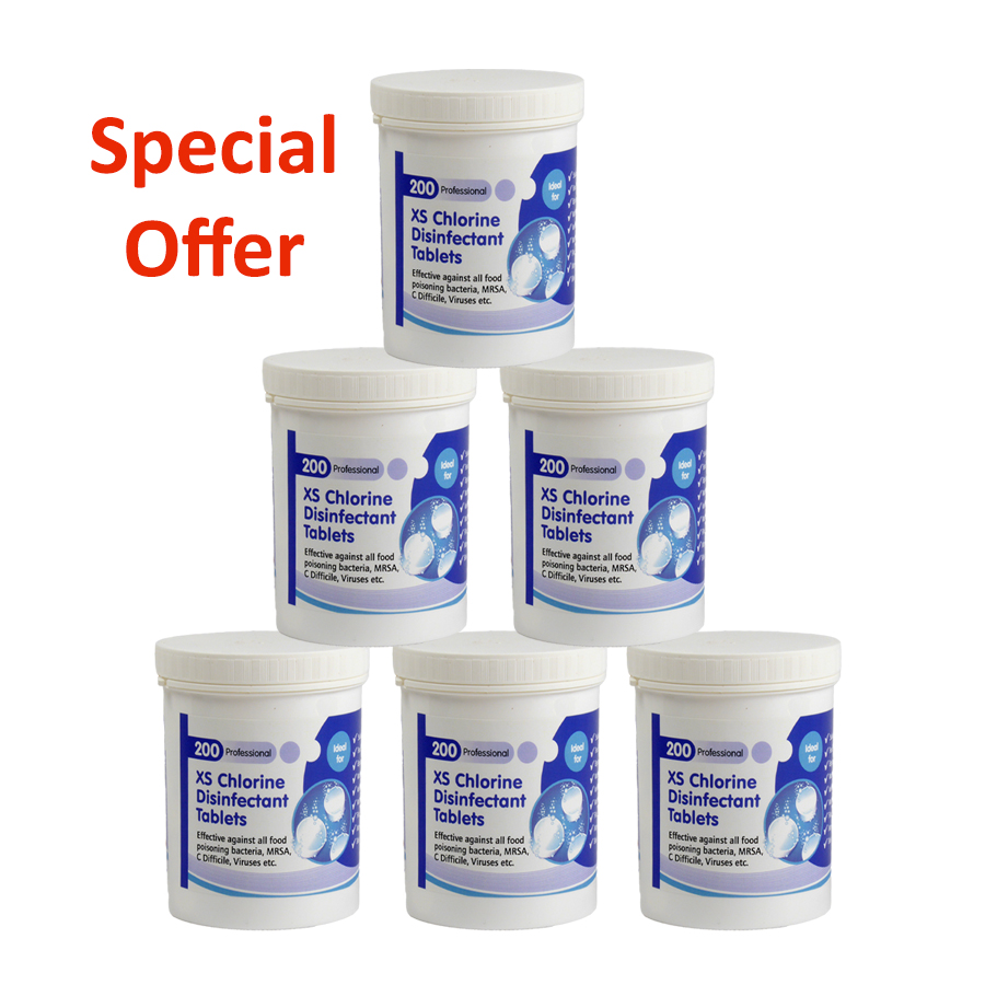 2.5g Nadcc Chlorine Tablets 200 per tamper evident tub 6 Tub Special