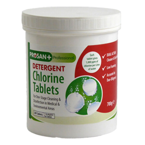 Prosan Detergent Chlorine Tablets 200 per pot