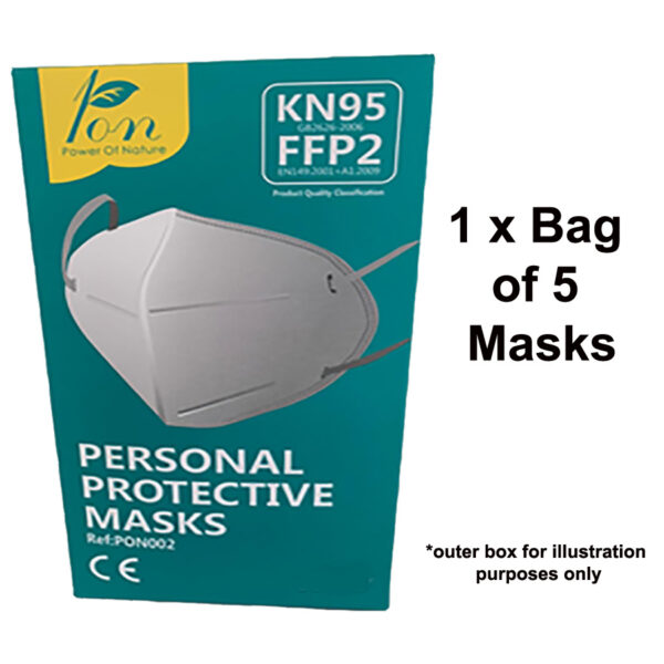 PN1572 Pack of 5 KN95 FFP2 Face Masks