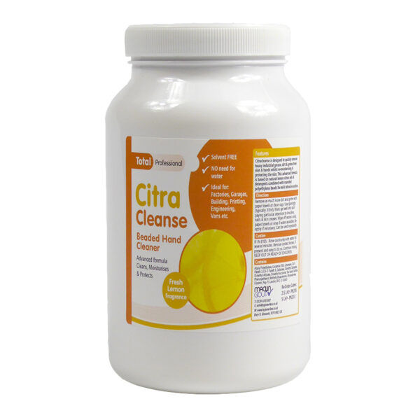 Citra cleanse citrus based industrial hand cleaner. MIld solvent action. Similar to Swarfega & tufanega type products.