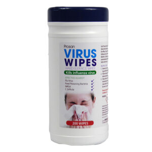 PN306 200 Large 20x20cm Virus Wipes. Tested effective against H1n1a flu virus by the VLA (Part of DEFRA).