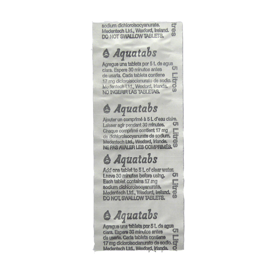 Water Tablets from Aquatab 17mg NaDCC hygiene4less
