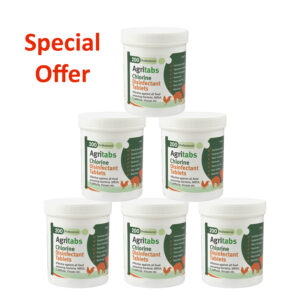 Agritabs Livestock and Poultry Water Purifiation Tablets 6 Tub Special Offer