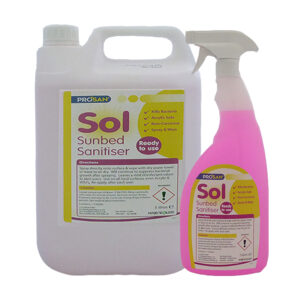 PN1060 & PN1061 Sol Sunbed Sanitiser 5 L & 750ml Trigger Spray