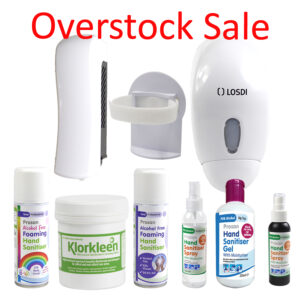 Overstock Sale - Dispensers, Alcohol Hand Gel, Alcohol Free Hand Gel, Klorkleen