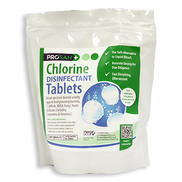 PN501P Effervescent Chlorine Disinfectant Tablets in Recyclable Pouch