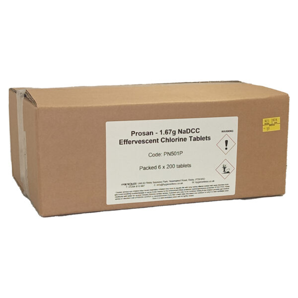 PN501P Case of 6 Pouches - Effervescent Chlorine Tablets