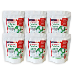 PN554P Detergent Chlorine Tablet Pouch Pack Case x6