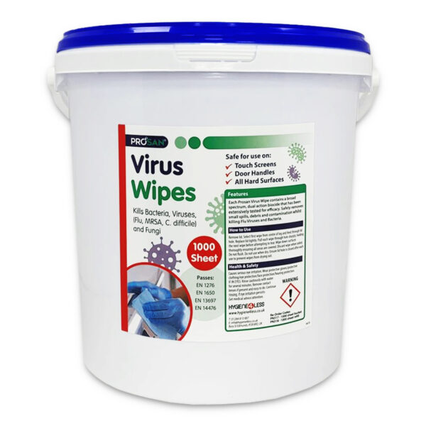 PN317 1000sht Virus Wipe BUCKET